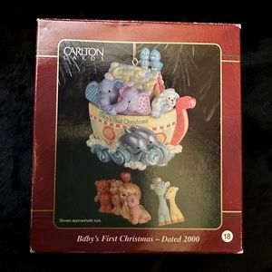 ⭐️NWT! Vintage Y2K Baby’s First Christmas, Noah’s Arc Christmas Ornament.